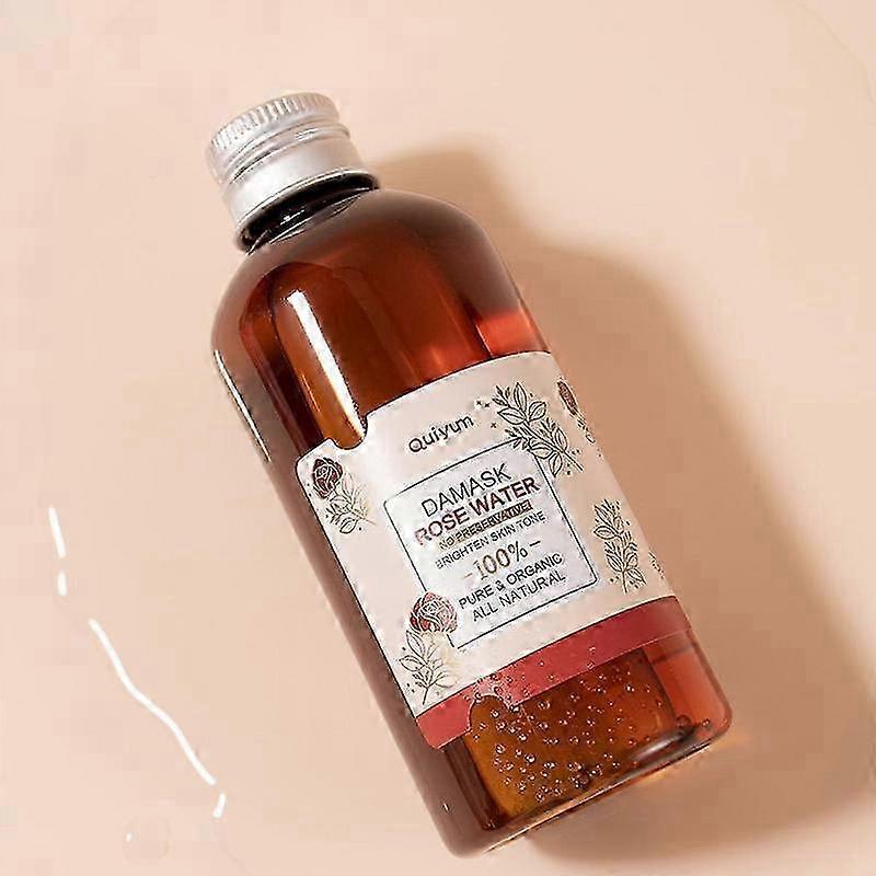 2025 Rose Water Damask Rose Hydrosol Brighten Skin Tone Rose Hydrosol Facial Toner Organic Rose Petals Essence Rose Essential Oil