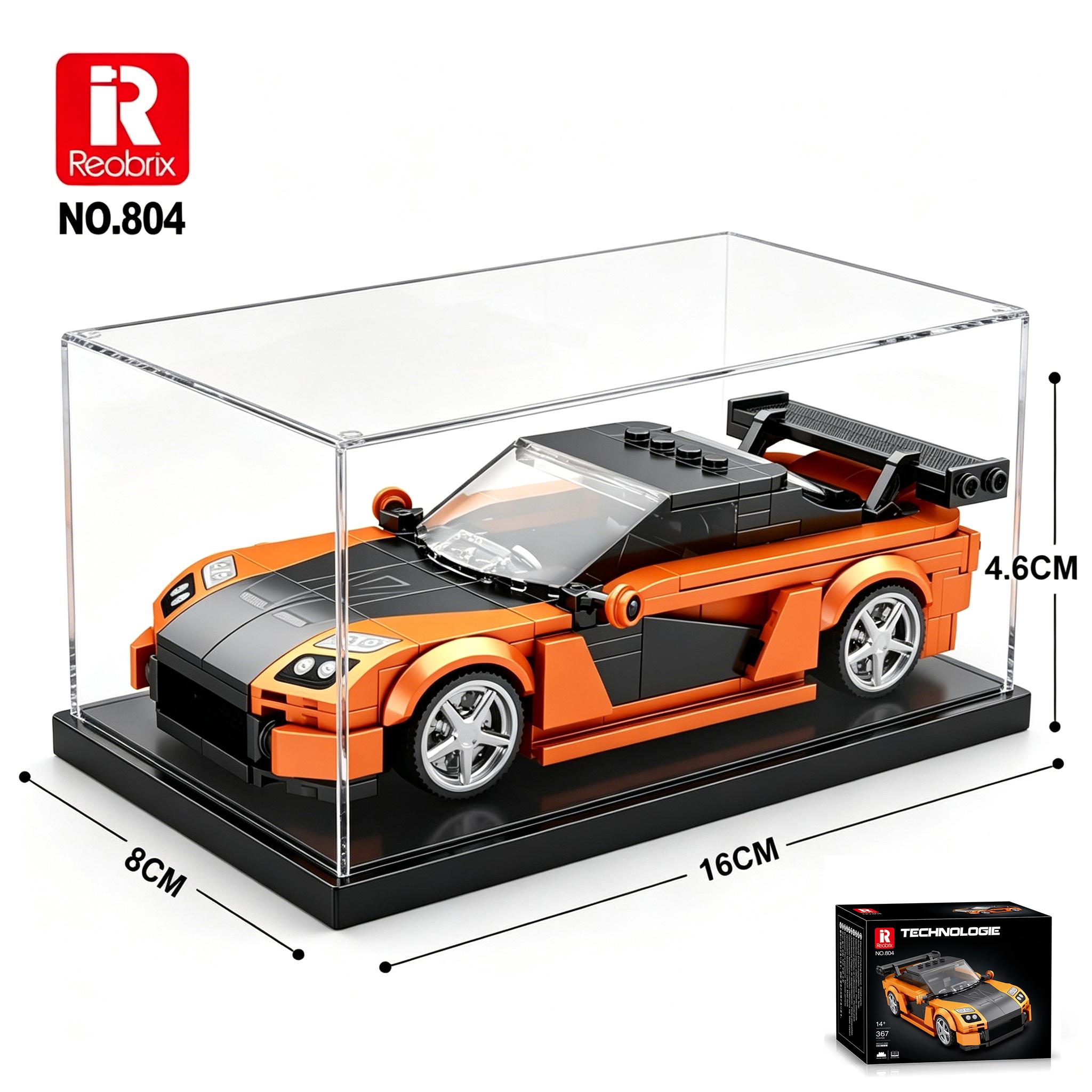 Hochwertig 367 Teile Hochwertig Orange Hochwertig Rx7 Hochwertig Racing Hochwertig Auto Hochwertig Bauen Hochwertig Bausteine Hochwertig