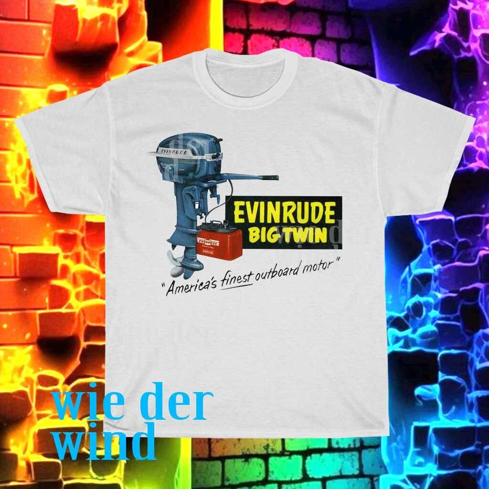 New Evinrude Outboards Logo Men#039;s Tshirt funny size S to 5XL Unisex T-Shirt S