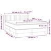 VidaXL Lit à sommier tapissier et matelas Vert foncé 140x200cm Velours 3127616