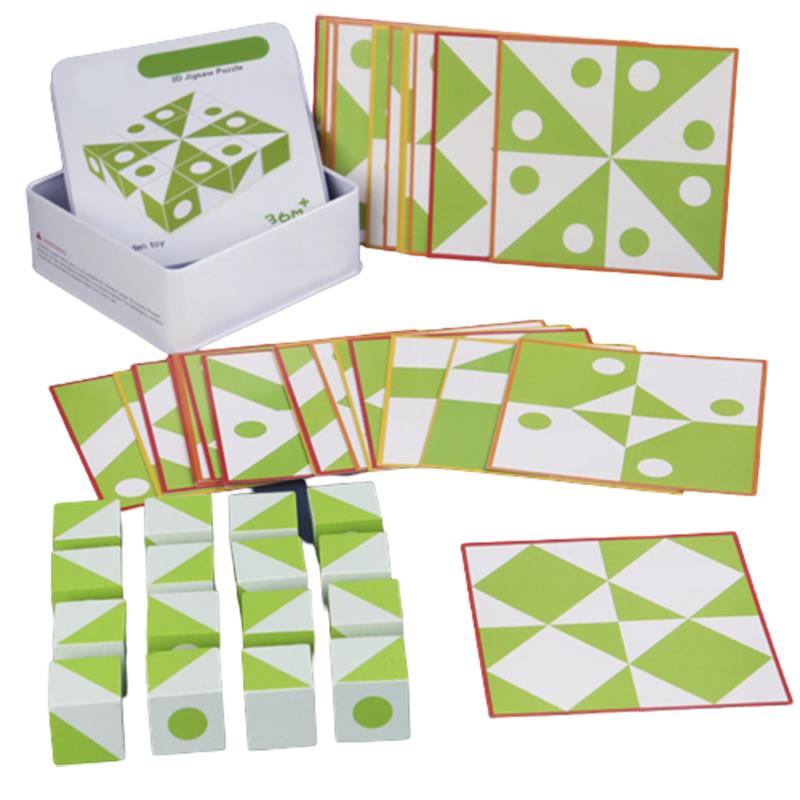 3D Puzzle Wooden Logic Games Space Thinking Imagination Children's Math Educational Toys BoardGifts For Kids DIY