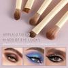 ZNY Zonia Multi-Purpose Makeup Brush: Eyeshadow, Foundation, Blending, Powder, Concealer Brush with Wooden Handle