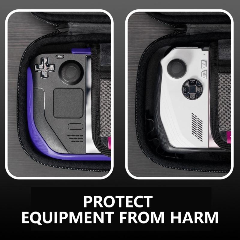 Pouch for Handheld Game Console Scratchproof Carrying Case Shockproof Storage Bag Hard Case with Pocket