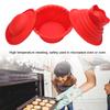 3Pcs/set Food Grade Silicone Cake Molds Ice Cream Bread Mousse Mould Baking Tool Red