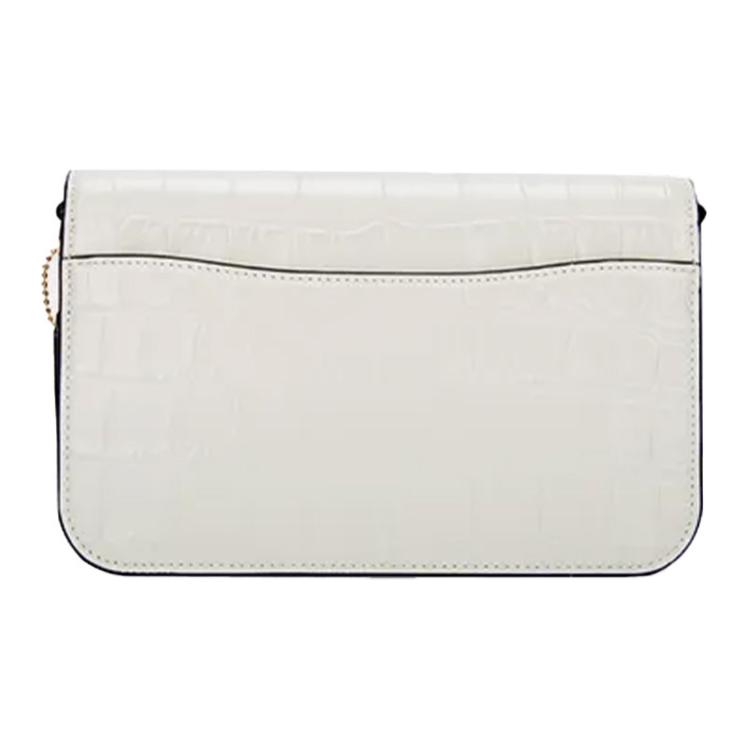 Coach Brynn 23 Metal Brand Logo Detachable Shoulder Strap Leather Handheld Crossbody Shoulder Bag Medium Women handbags Chalk-White CN061-IMCHK