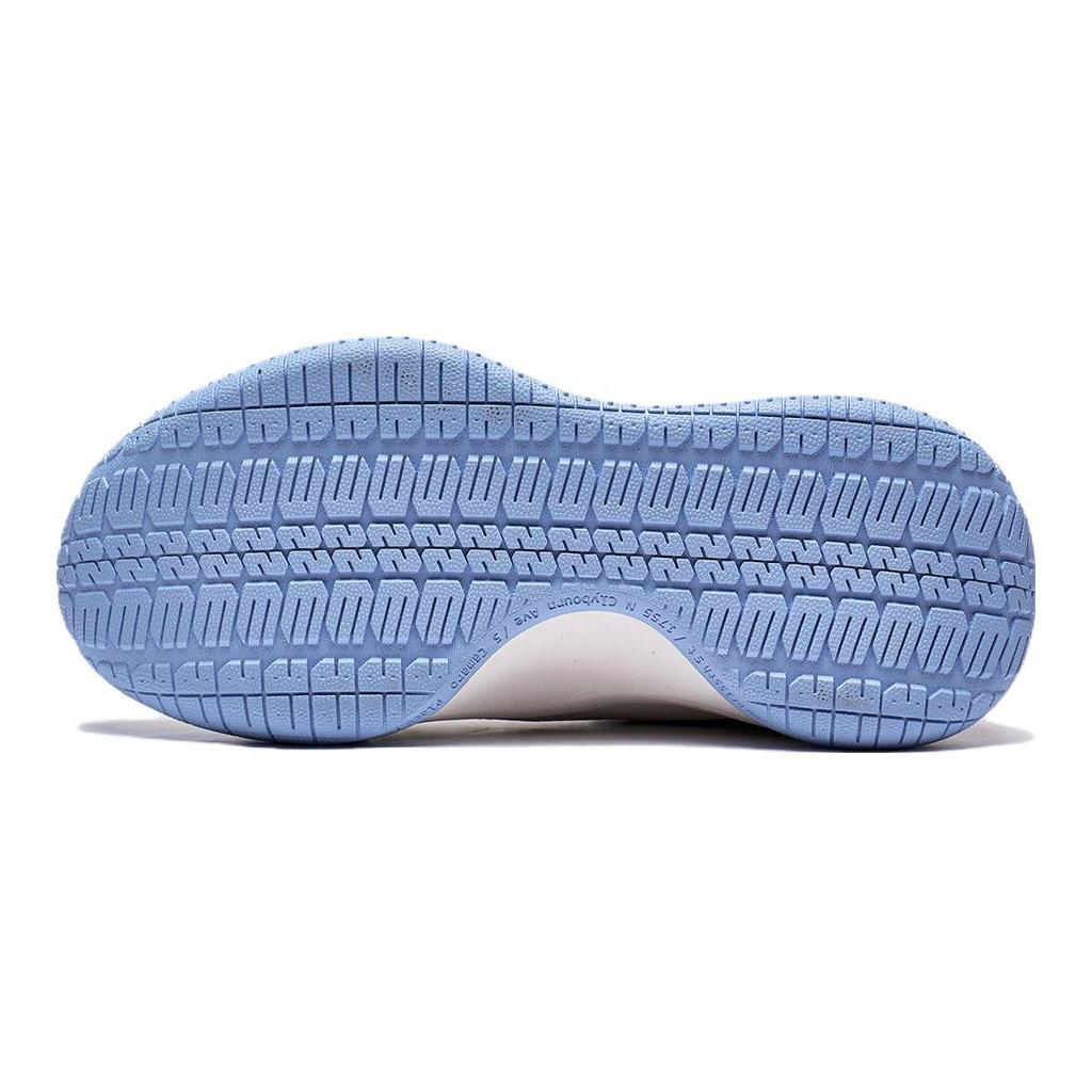 Li Ning Halo Mars Comfortable Sports Casual Shock Absorbing Wear Resistant Low Top Basketball Shoes Kids Basketball Shoes Off-White Blue YKBT046-7