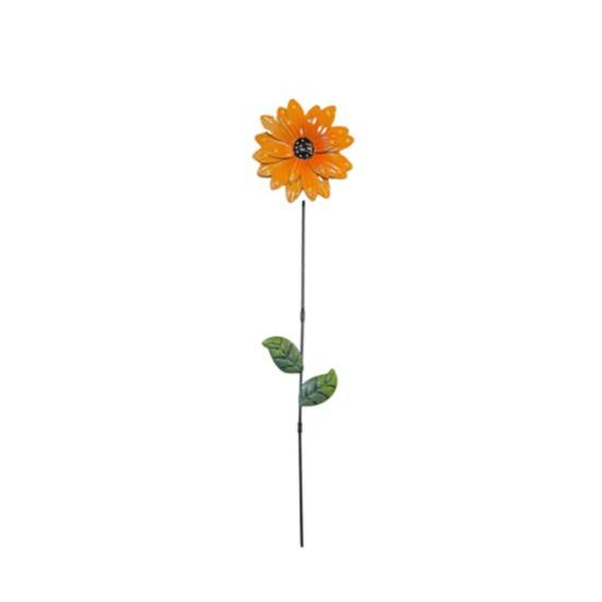 Metal Flower Garden Stake Decorative Flowers Yard Art for Spring Outdoor Yard Porch Lawn Pathway Pot Decoration