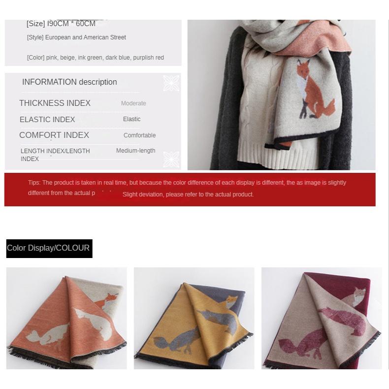 Eșarfă jacquard pentru femei, asemănătoare cașmirului, toamnă și iarnă, eșarfă caldă îngroșată, pe două fețe, ciucuri