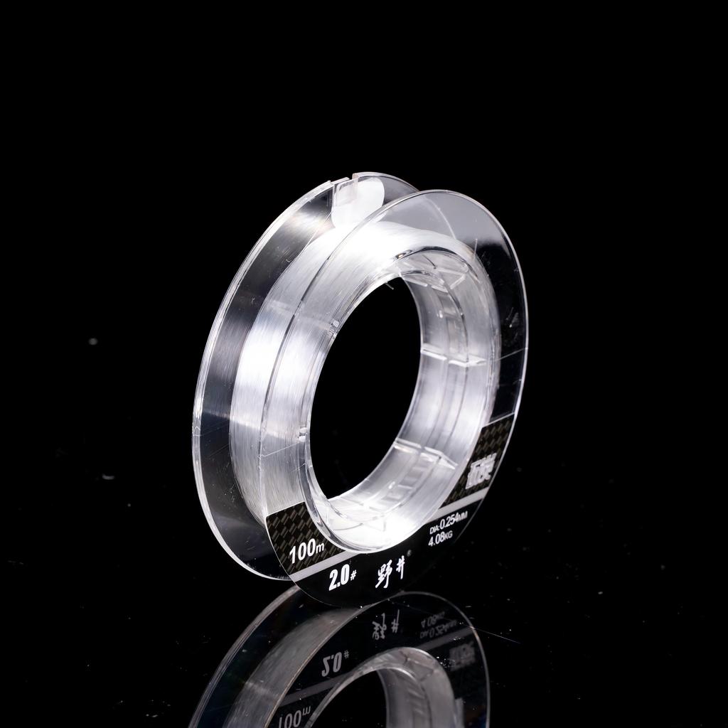 Factory Custom 50M 100M Fluorocarbon Fishing Line Lure Leader  Manufacturer Bulk  Professional Fishing Lines Maker