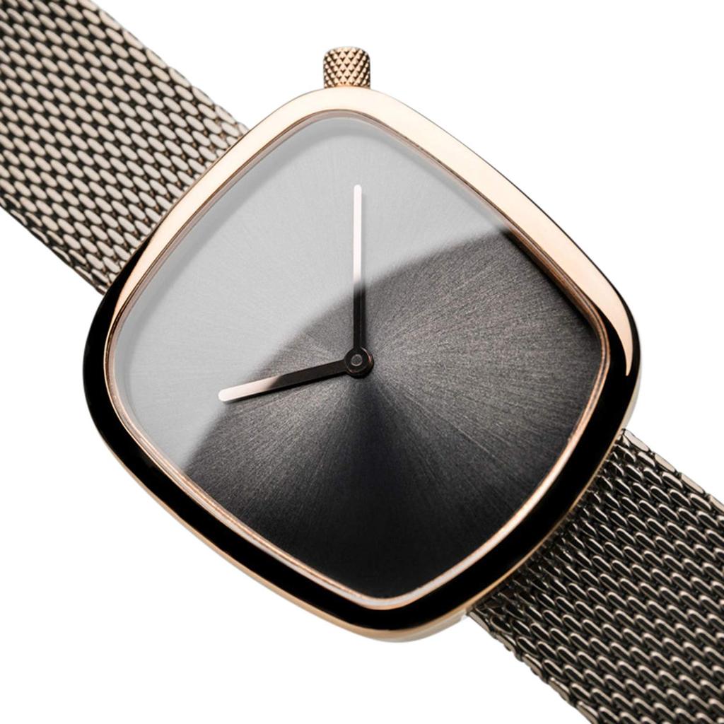 BERING Time Slim Watch 34mm Case Classic Collection Stainless Steel Strap Sapphire Glass Minimalism Designed in Denmark Women's 18034-369