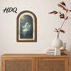 Solid Wood Ghost Ornament Arch Wooden Sign Cute Halloween Table Rustic Farmhouse Spooky Home Accents Shelf Decor Decorative Wall Art for Mantel