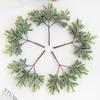 Artificial Plant Green Leaves Cactus for Home Christmas Decoration DIY Wreath Material Craft Wedding Banquet Accessories