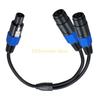 B03C Speaker Cable 1 Male To 2 Female Speakon Splitter Cable Professional Cord DJ Speaker Cable Wire with Twist Lock