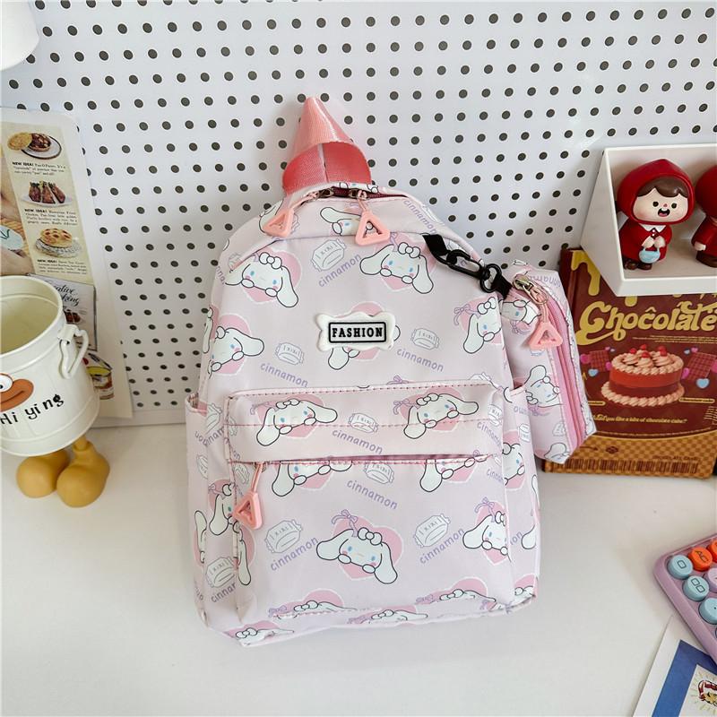 Adorable Toddler Preschool Backpack With Fun Cartoon Design For Boys And Girls светло-розовый