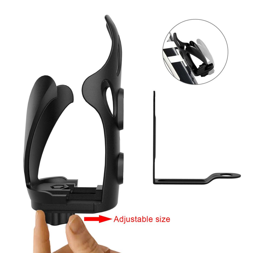 Motor Adjustable Handlebar Cup Holder Bottle Mount Bracket Black B For Scooter