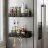 1/2 Stück magnetisches Gewürzregal zur Wandmontage Eisen Kühlschrank-Organizer Kühlschrankregal Küche