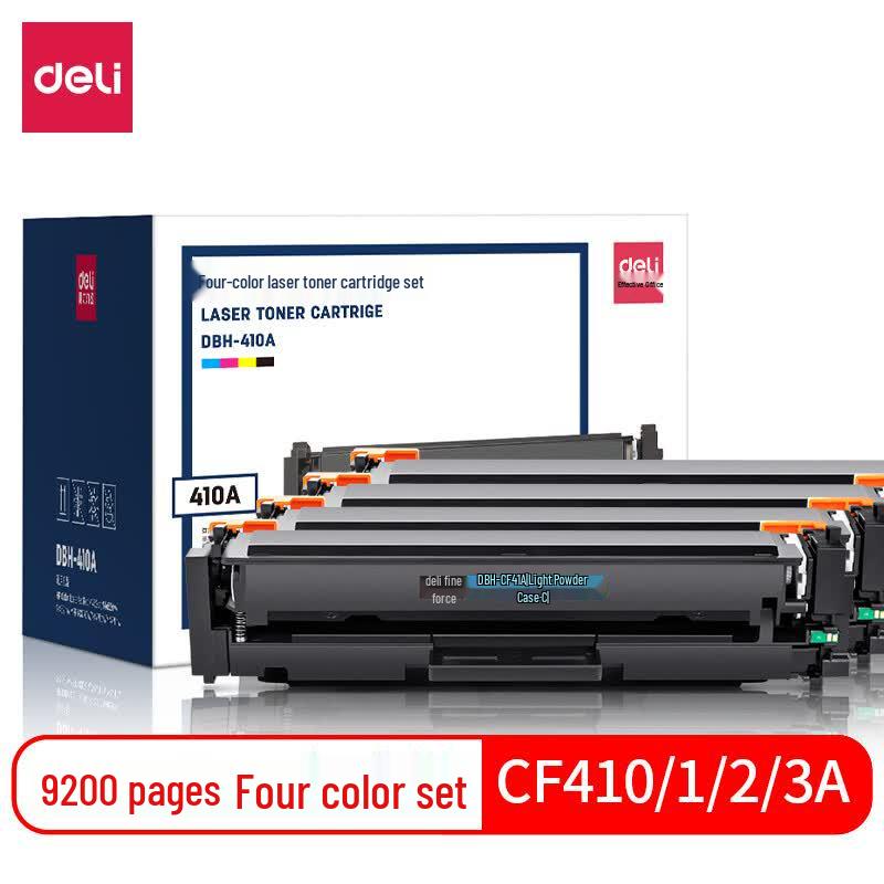 Deli DBH-410A Compatible 4-Color Toner Cartridge Set