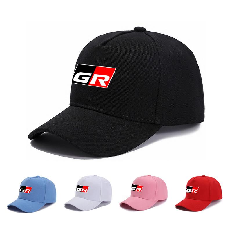 Car Logo Cotton Adjustable Baseball Hat for Toyota GR RAV4 Crown Hilux Fortuner Corolla SE 2023 Camry Yaris Land Cruiser Prado
