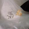 2025 New Butterfly Ring Female Niche Design Fashionable Personality Adjustable Opening Temperament Jewelry Accessories