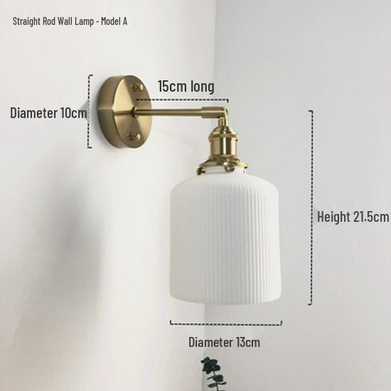 Nordic Inspired Japanese Brass & Pleated Ceramic Pendant Lamp for Restaurant, Bedroom or Dining Table
