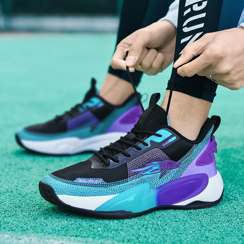 Spring Sports Basketball Shoes Men's 2025 New Combat Breathable Sneakers Youth Wear-resistant Sneakers Men's 47 Large Size