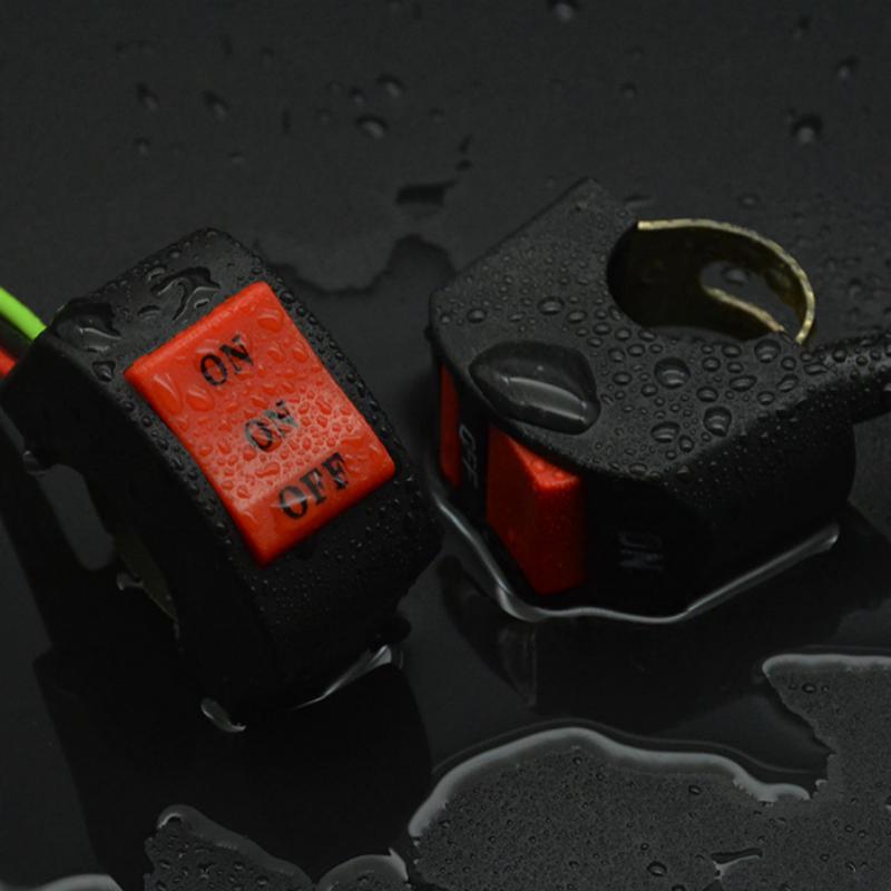 Motorcycle Handlebar Flameout Switch Motorbike On Off Button For Moto Bike Headlight Signal Lamp Universal Control Button