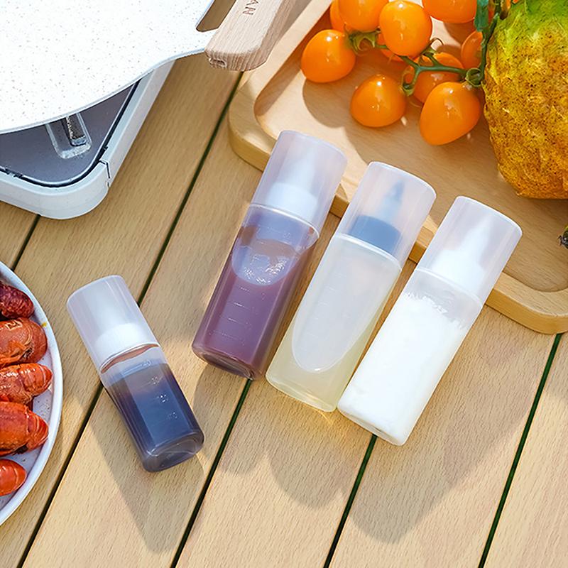 Mini Soßen-Gewürzbox Tragbare Kondiment-Quetschflasche Ölbehälter Ketchup-Senf-Spender Küche Picknick Bento Gadget