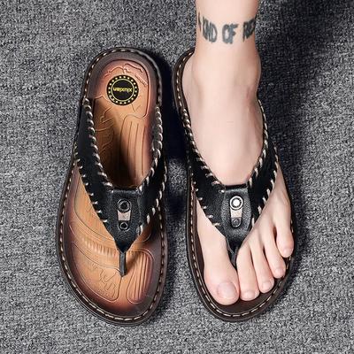 Stor Størrelse 38-47 Høy Kvalitet Sommer Flip Flops Herre Tøfler Luksus Designer Tênis Masculino Utendørs Strandsko Kul Gratis Frakt