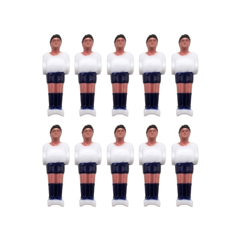 

10Pcs Foosball Replacement Players Foosball Players Toy Football Machine Action Figure Plastic Small Football Men белый