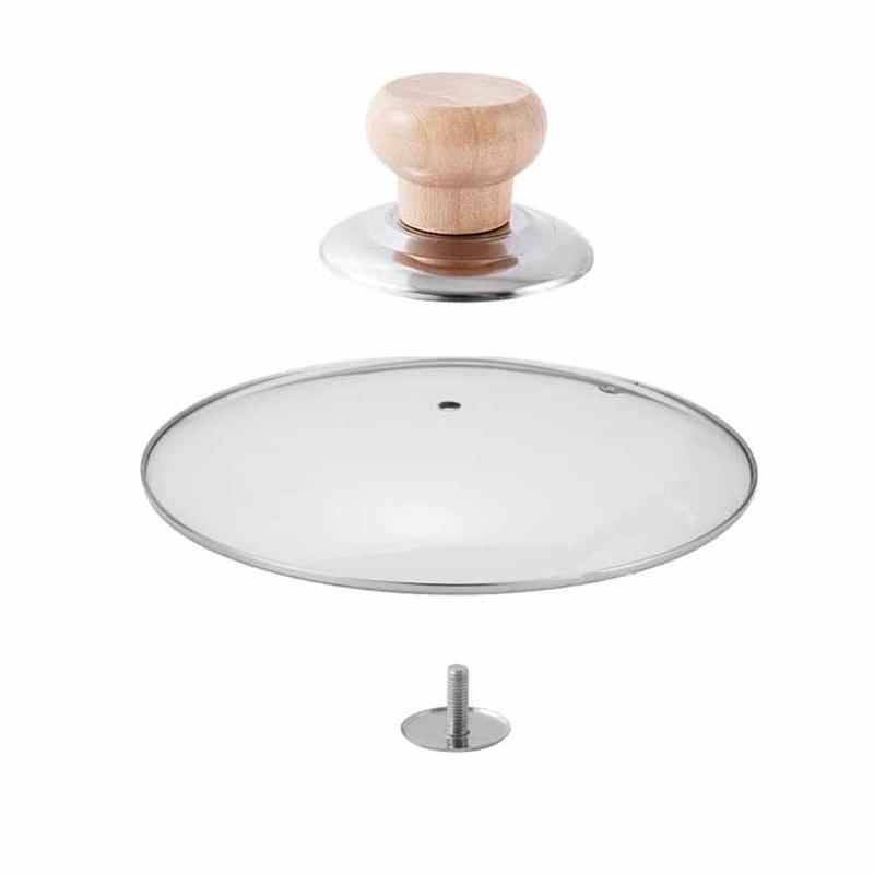 Universal Pot Lib Knobs Caps Wooden Heat-Resistant Anti-scald Cooking Pan Lid Covers Replacement Lifting Handle Kitchen Cookware Handgrip