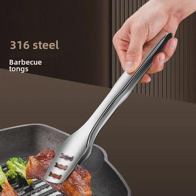 Pinze per alimenti da cucina e barbecue in acciaio inossidabile 316 ad alta temperatura