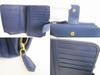 Authentic PRADA Saffiano Blue Leather Bifold Wallet Compact Wallet #8777  Open Box