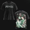 Anime Apothecary Diaries Maglietta Lavaggio Stone Vintage Uomo Donna Stampa Fronte Retro Grafica Streetwear Casual Cotone Manica Corta Top