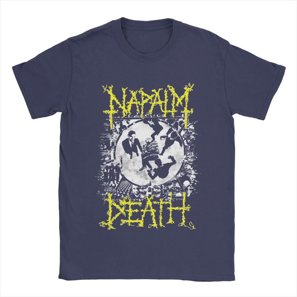 Herren T-Shirts Napalm Death Neuheit 100% Baumwolle T-Shirt Kurzarm Band T-Shirts Rundhals Kleidung Klassisch