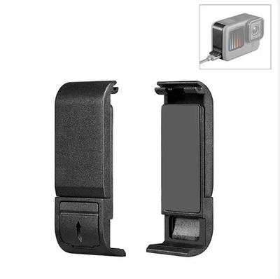 Tampa lateral da bateria flip para gopro hero 11 10 9, tampa preta removível para porta de bateria, porta de carregamento para go pro 10 9, acessórios