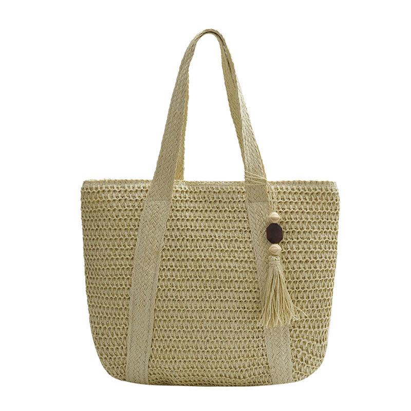 Trend Woven Straw Bag Women's Large-capacity Casual Versatile Underarm Tote Bag Textured Commuter Shoulder Bag