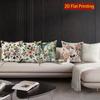 2D Floral Throw Pillow Covers, Vintage Botanic Decor Pattern Cushion Cover Suitable For Sofa Bedroom Car Pillow Cover