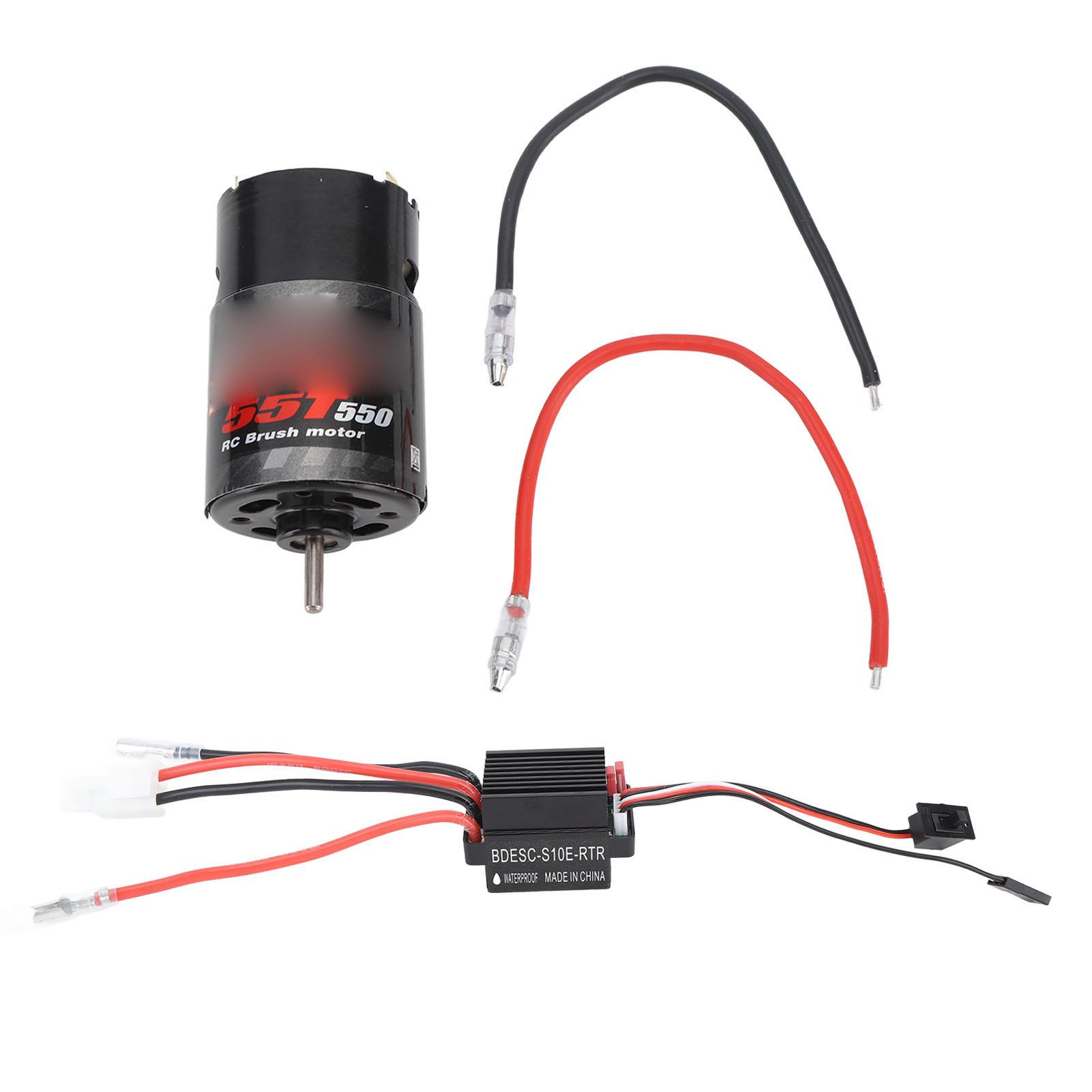 

55T 550 Brushed Motor 320A ESC Brushed Motor ESC Combo for Axial RC Car Upgrade Parts