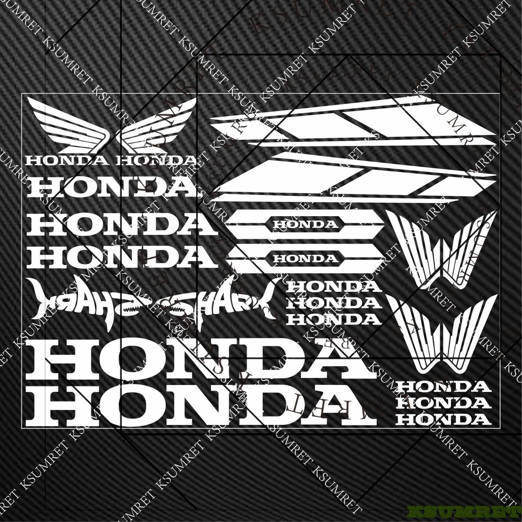 AAAHS1 For Honda Stickers Motorcycle Sticker Decals Helmet Logo Moto Tank