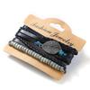 4Pcs Punk Multilayer Leather Bracelet Men's Women Wristband Bangle Jewelry Set Gifts for Women Girls Mother
