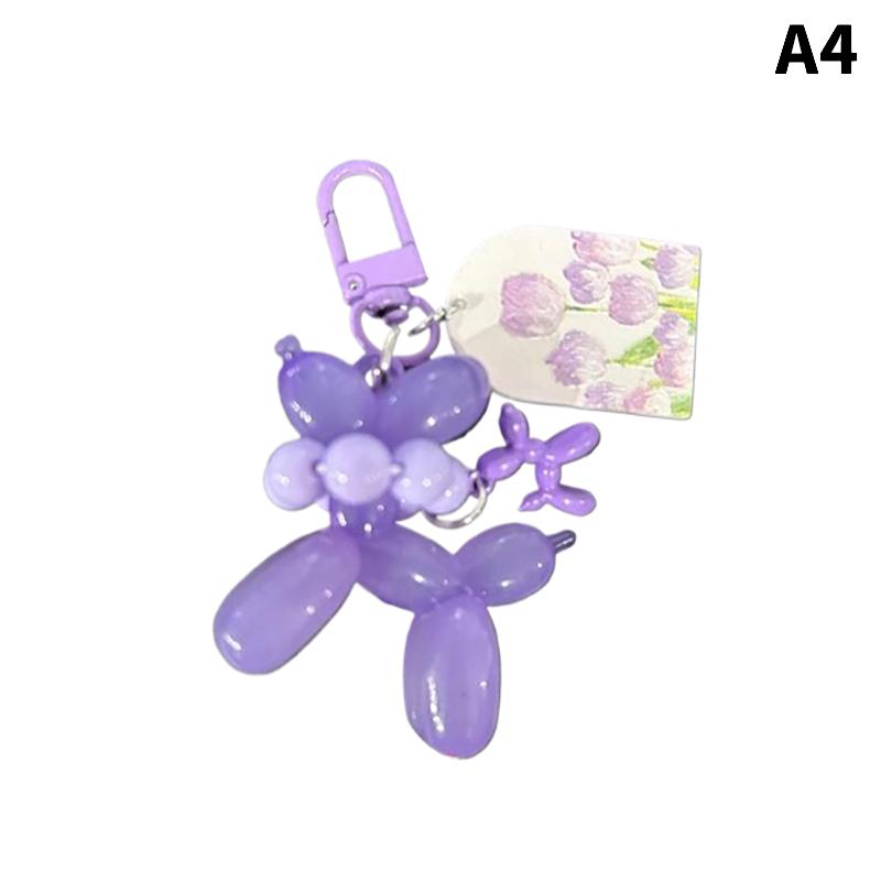 

Конфетный цвет Брелок Панк Желейный Брелки в виде собаки из воздушных шаров для женщин Подвеска для сумки Ювелирное украшение Безделушка Кольцо для ключей от машины Брелок