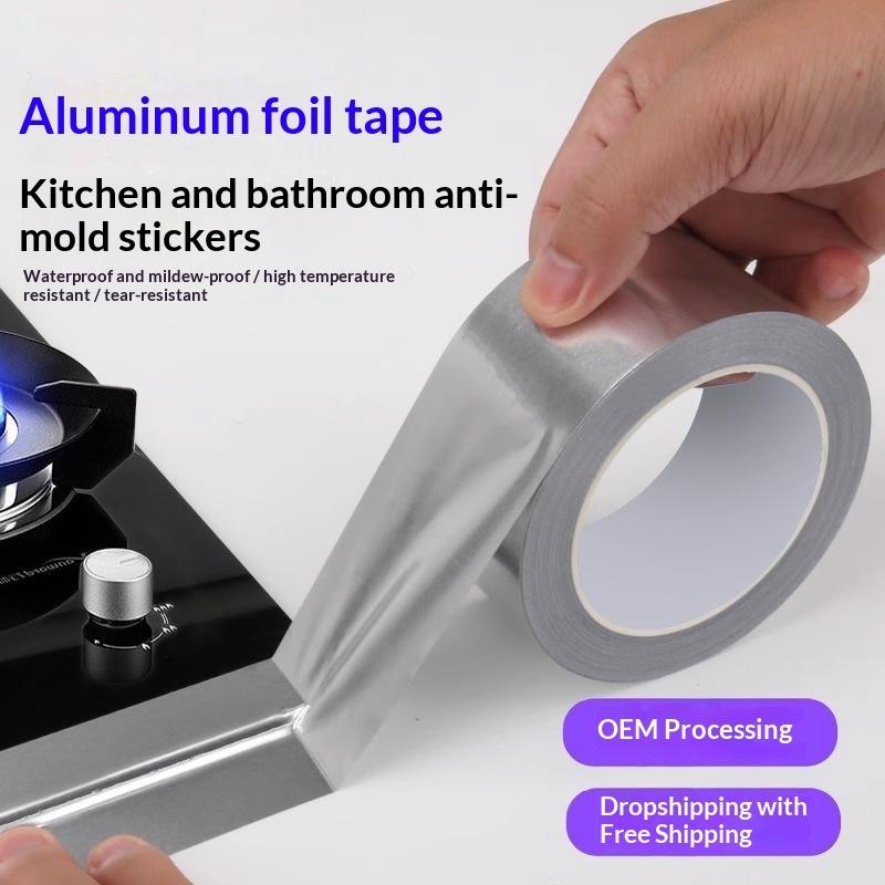 Exhaust Pipe Insulation Tape Exhaust Heat Tape Manifold Downpipe High Temperature Bandage Tape Silver Adhesive Tape