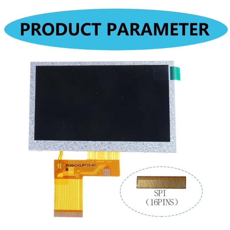 Hochauflösender 4,3-Zoll-TFT-LCD-Bildschirm 480x272 Auflösung Ersatz für Außenerkennung Fischanker