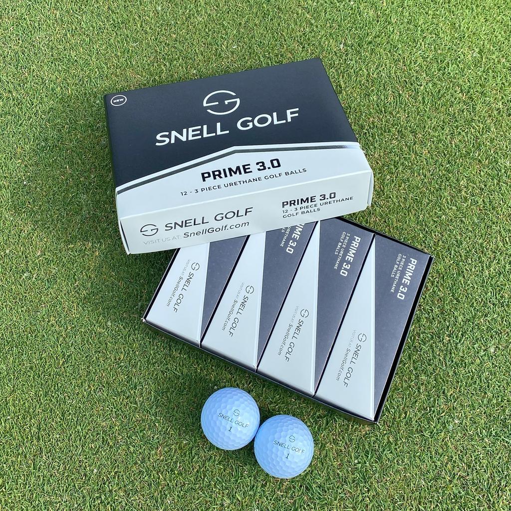 Snell Golf Prime 3.0 Golf Balls, 1 Dozen, Officially Licensed in Japan, USGA/R&A Approved, 2024 Model, Online Exclusive (White)
