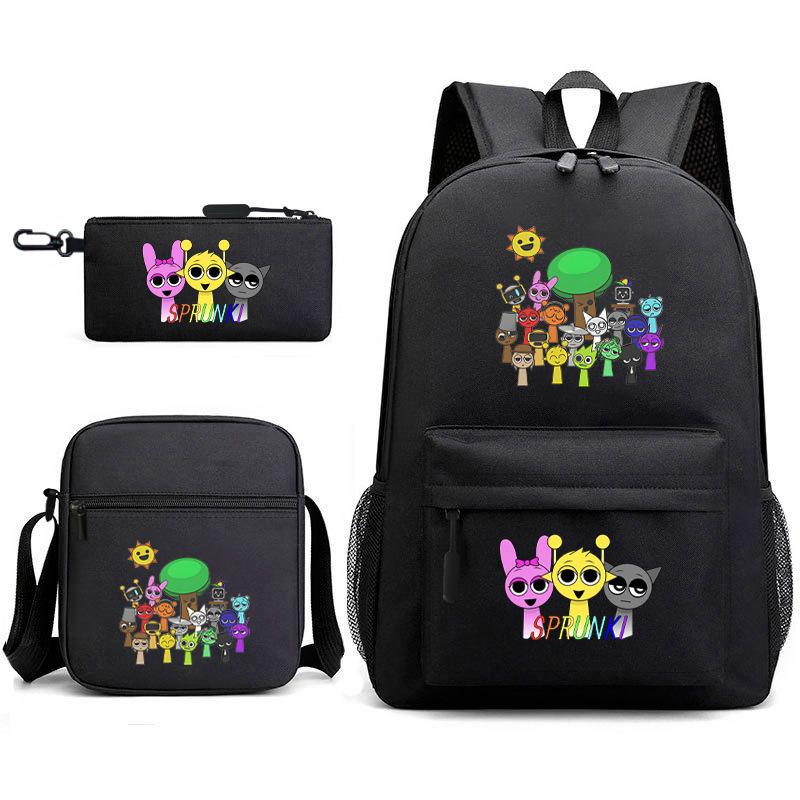Rhythm Box Peripheral Elementary School Bag Large Capacity Starry Sky Backpack Three-piece Set