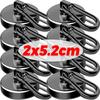 Black Silver Magnetic Carabiner Hooks 360°Rotating Heavy Duty Strong Magnet Hook Kitchen Bathroom Hanging Hangers Organizer Tool