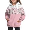 Girls' Hooded Tie-Dye Sweatshirt - Pullover Print Top