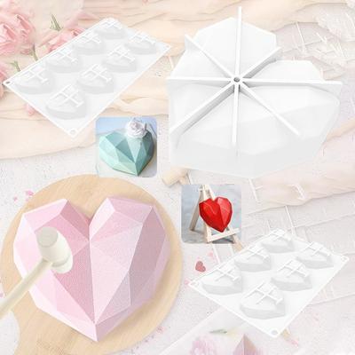 Silicone Cake Mold Single Hole Heart Shaped Love Baking Diy Mousse Chocolate Mold