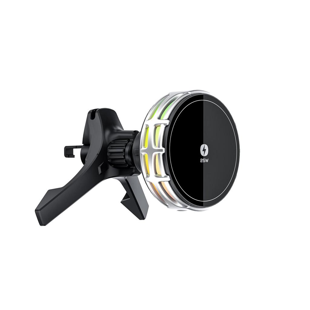Universal 25W Magnetic Wireless Car Charger with Cooling & Heat Dissipation for Navigation and Phone Holder