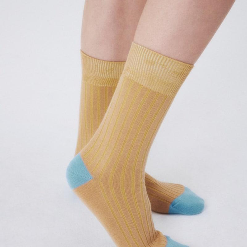 I Hate Monday [IHM250311] Secret Socks Beige
